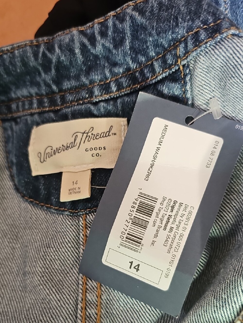 Sleeveless Denim Button-Front Midi Dress - Blue - Picture 3 of 4